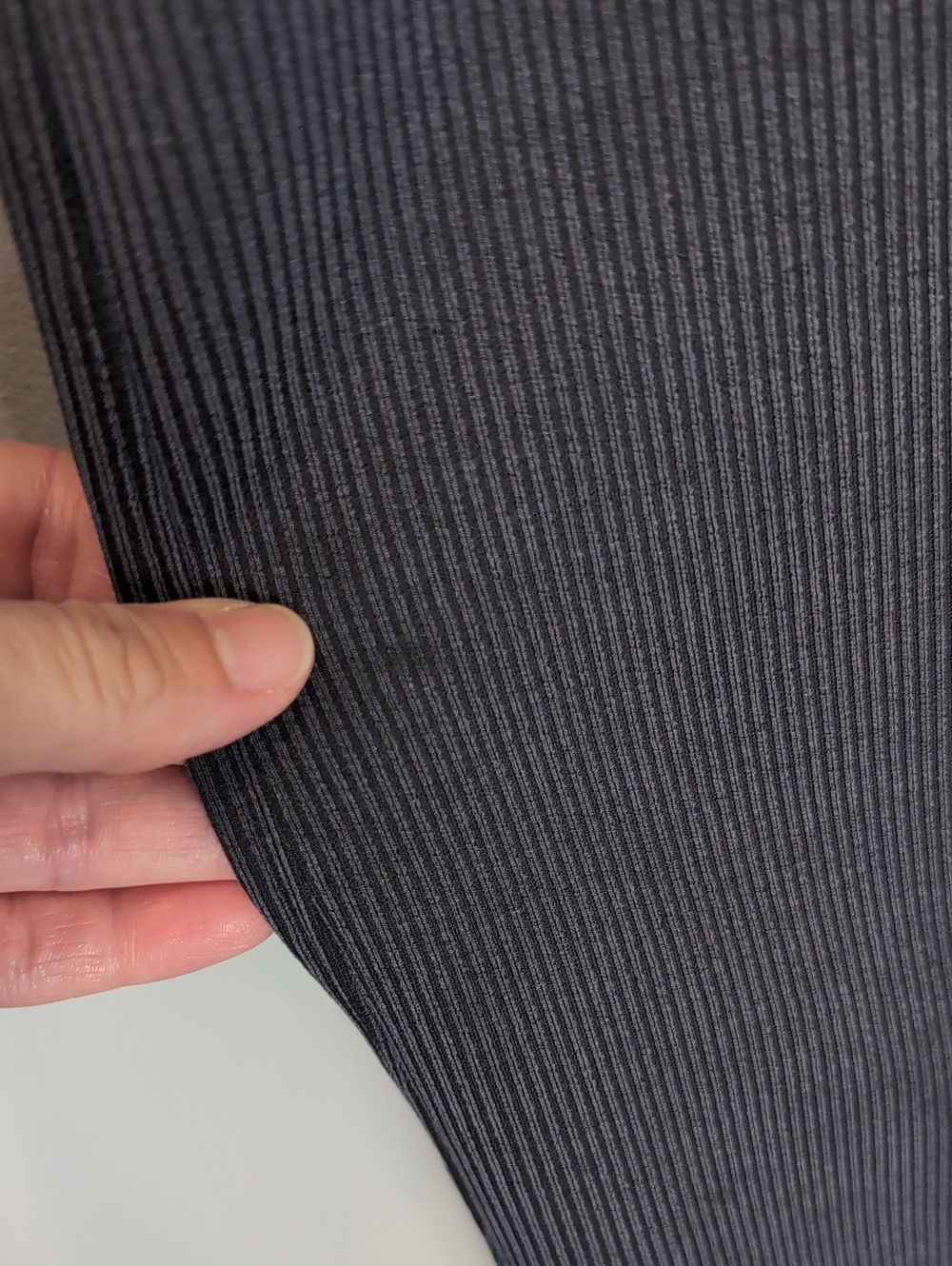Lululemon Ribbed Softstreme High Rise Pants Grey Wide Leg Womens Size Large - Picture 10 of 16